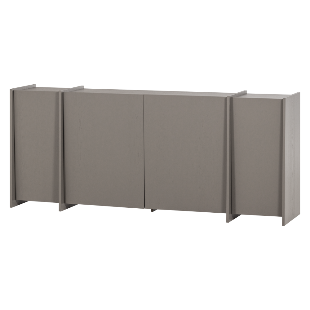 BROCK DRESSOIR 200 CM ESSEN FINEER WARMGRIJS [fsc]