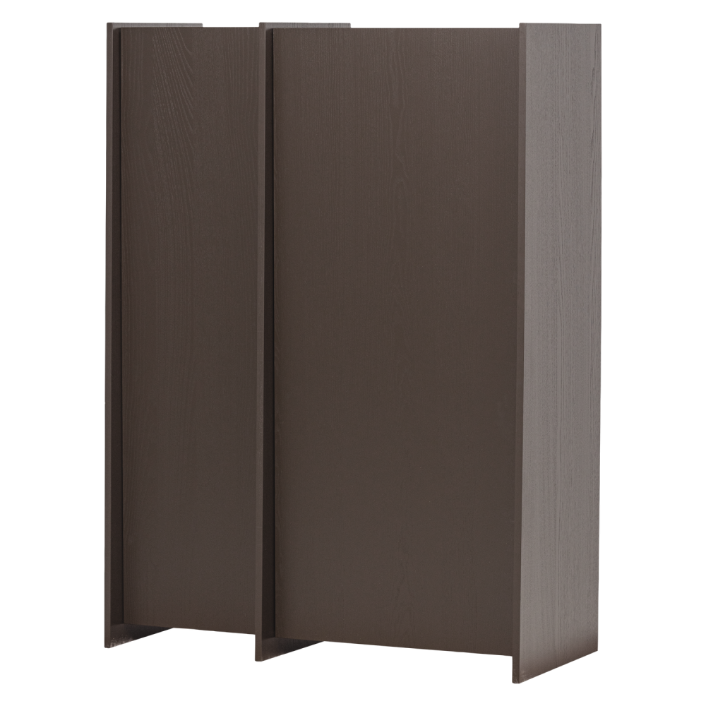 BROCK 2-DEURS KAST ESSEN FINEER MIDDENBRUIN [fsc]