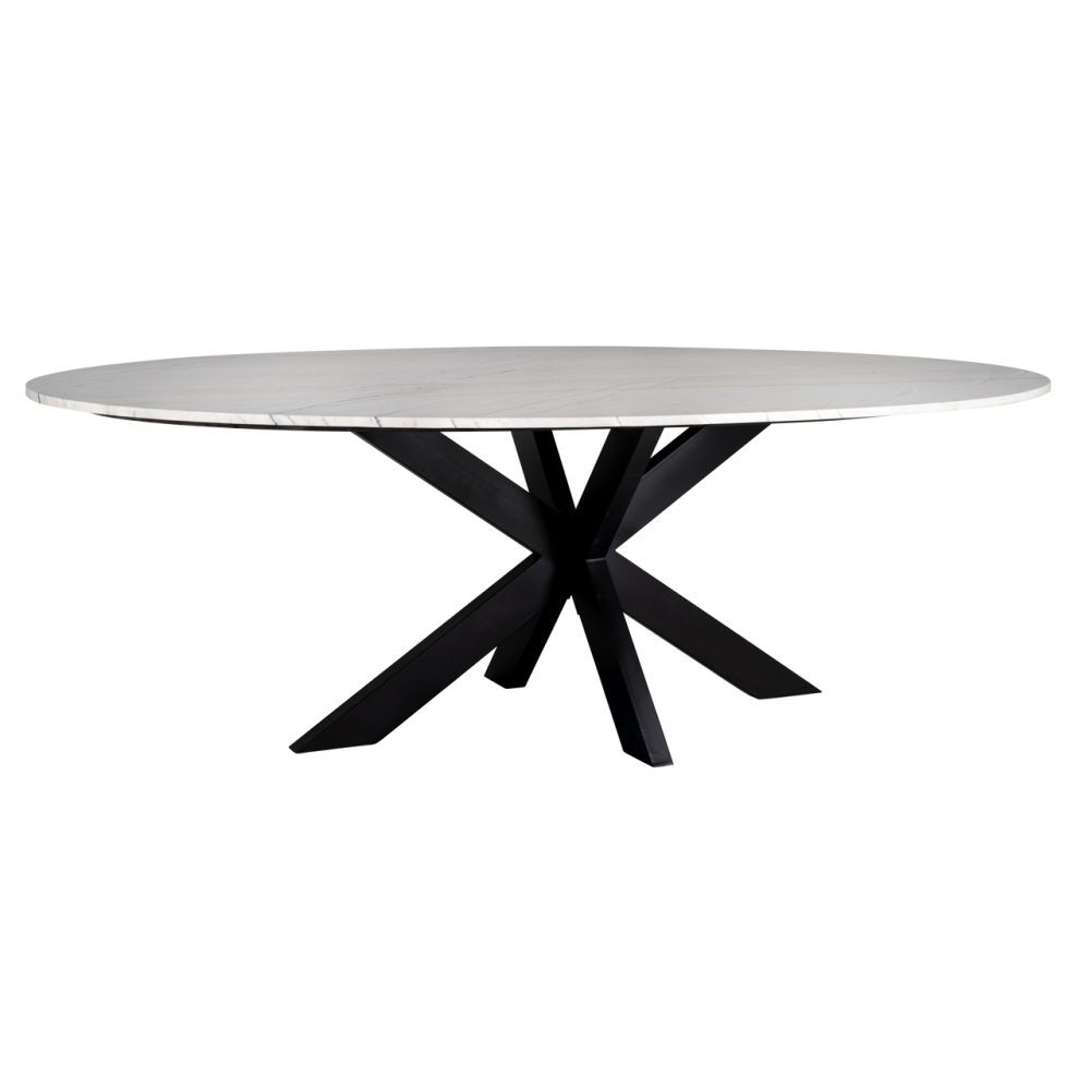 Eettafel Lexington white oval 230