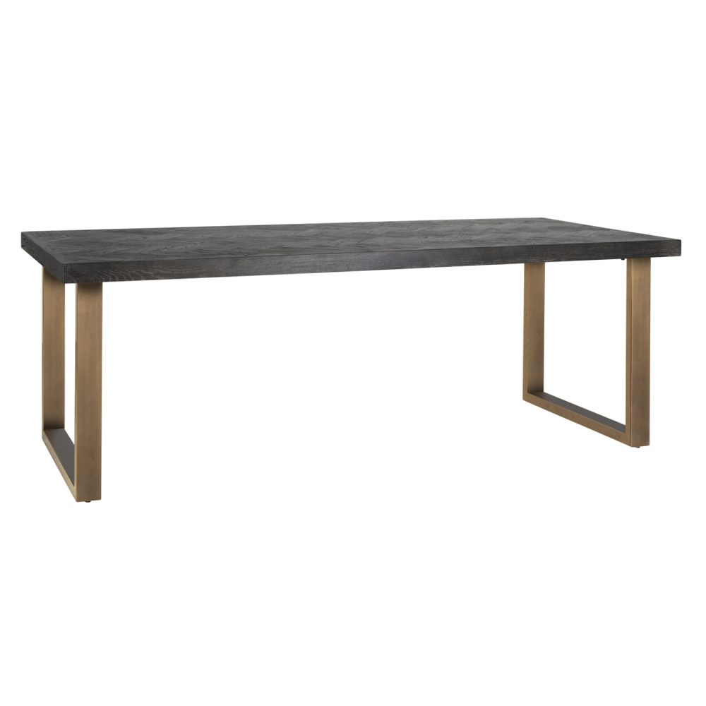 Eettafel Blackbone Brass black rustic 180