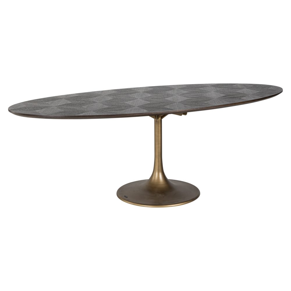 Eettafel Luxor brown oval 230