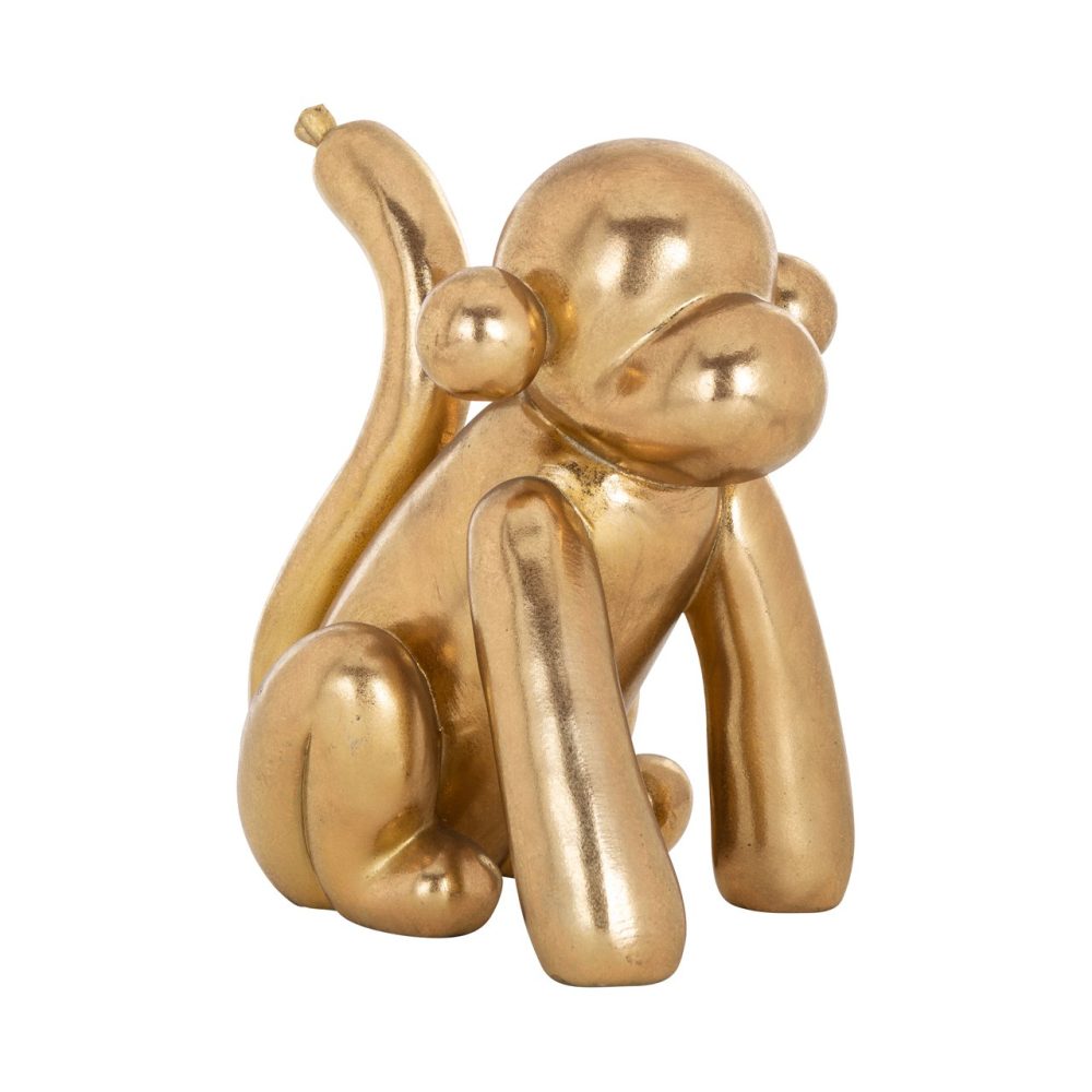 Decoratief object Monkey gold