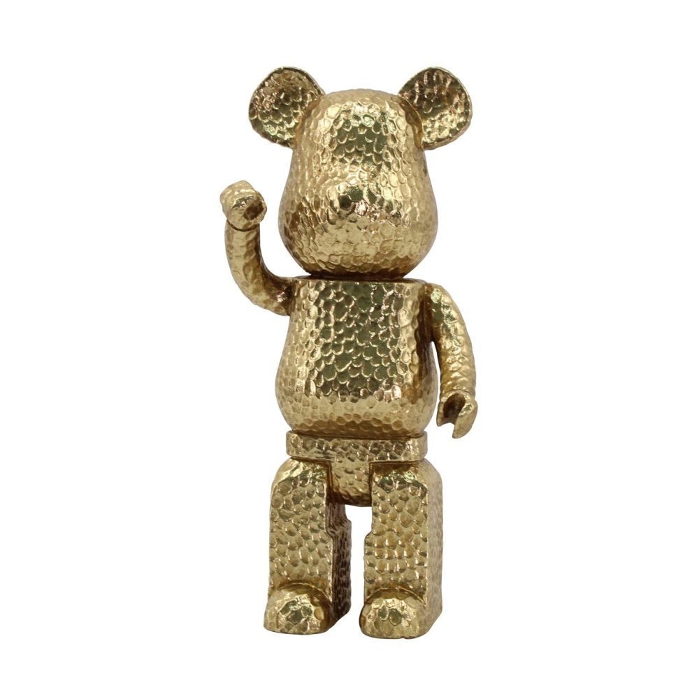 Decoratief object Bear gold standing