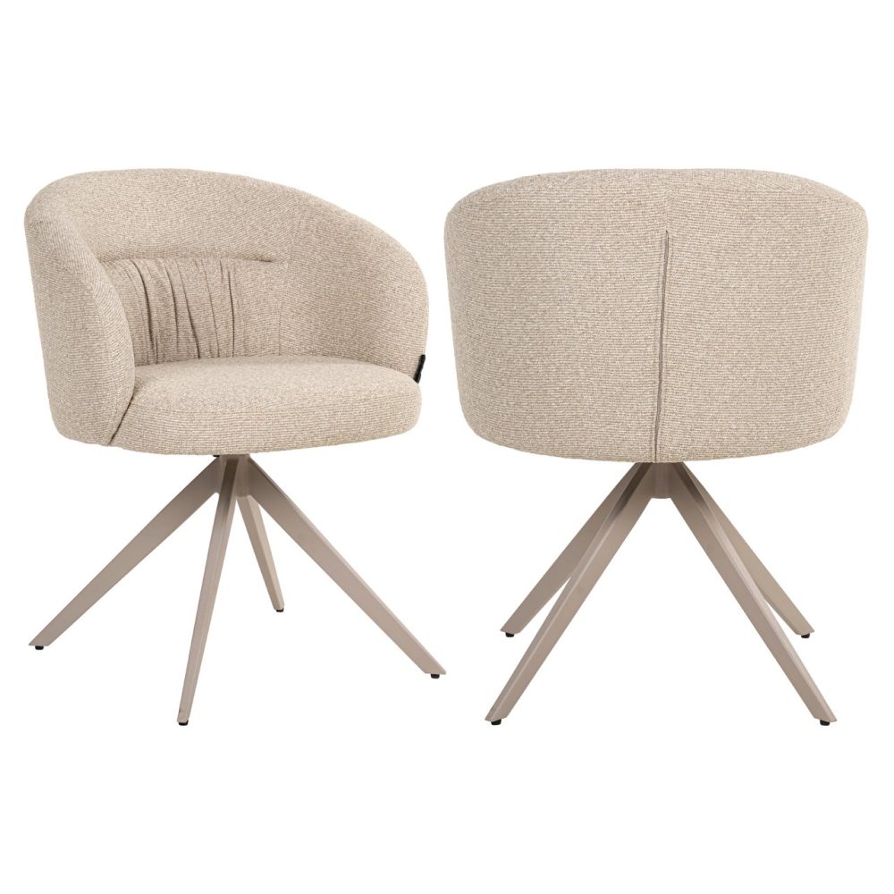 Eetkamerstoel Olivia biscotti swivel