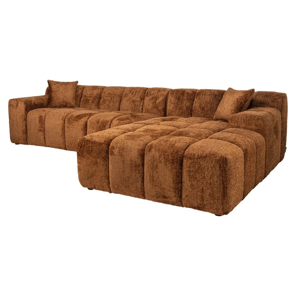 Bank Cube lovely cinnamon 3-seater + lounge right