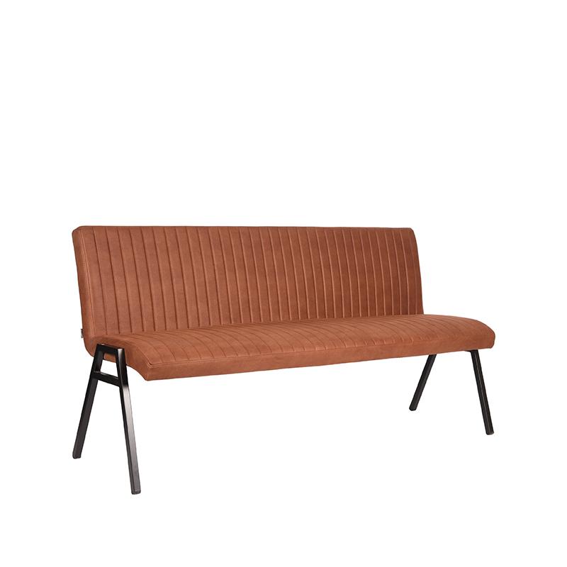 Eetkamerbank Matz - Cognac - Microvezel - 175 cm