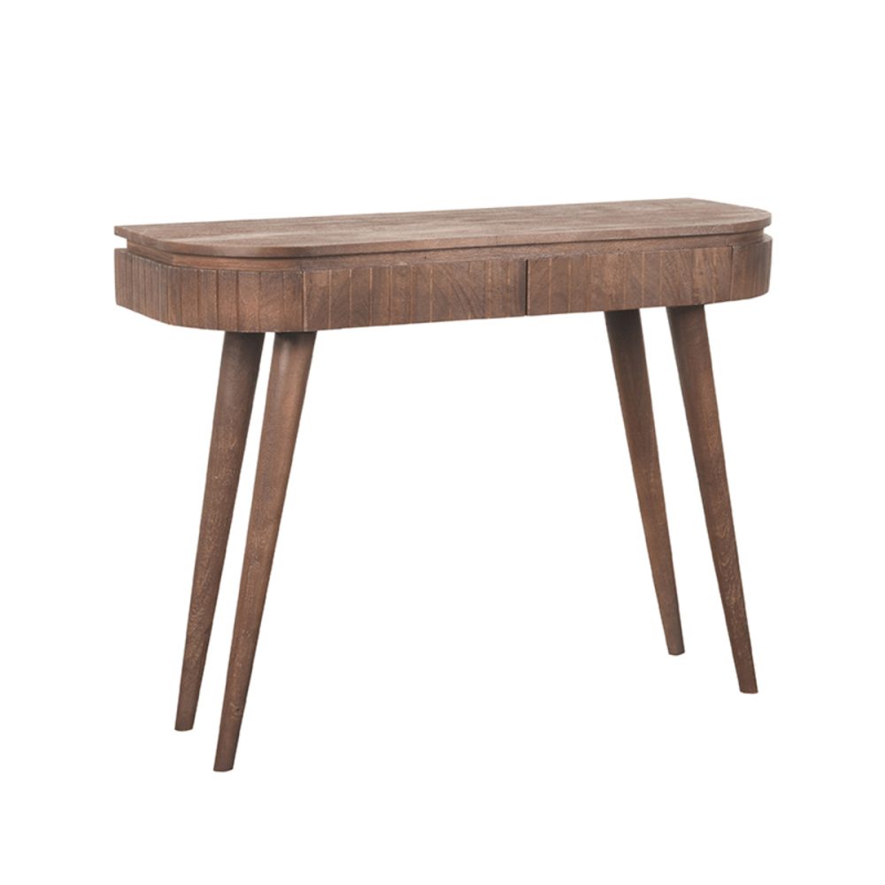 Bureau Nils - Espresso - Mangohout - 100 cm