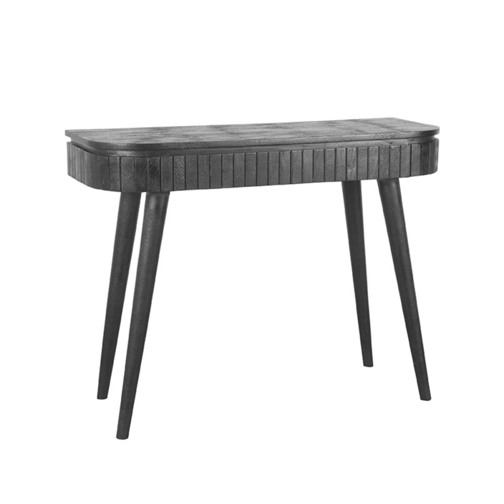 Bureau Nils - Zwart - Mangohout - 100 cm