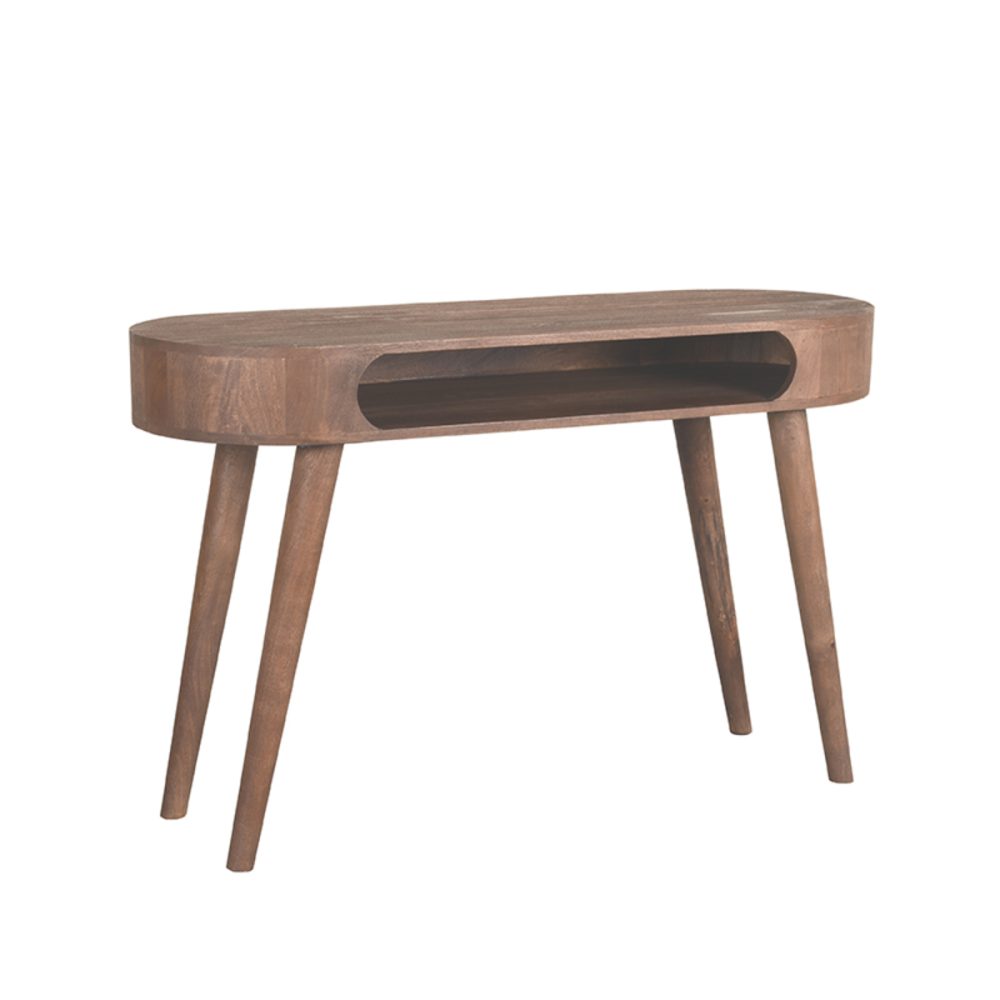 Bureau Bella - Espresso - Mangohout - 120 cm