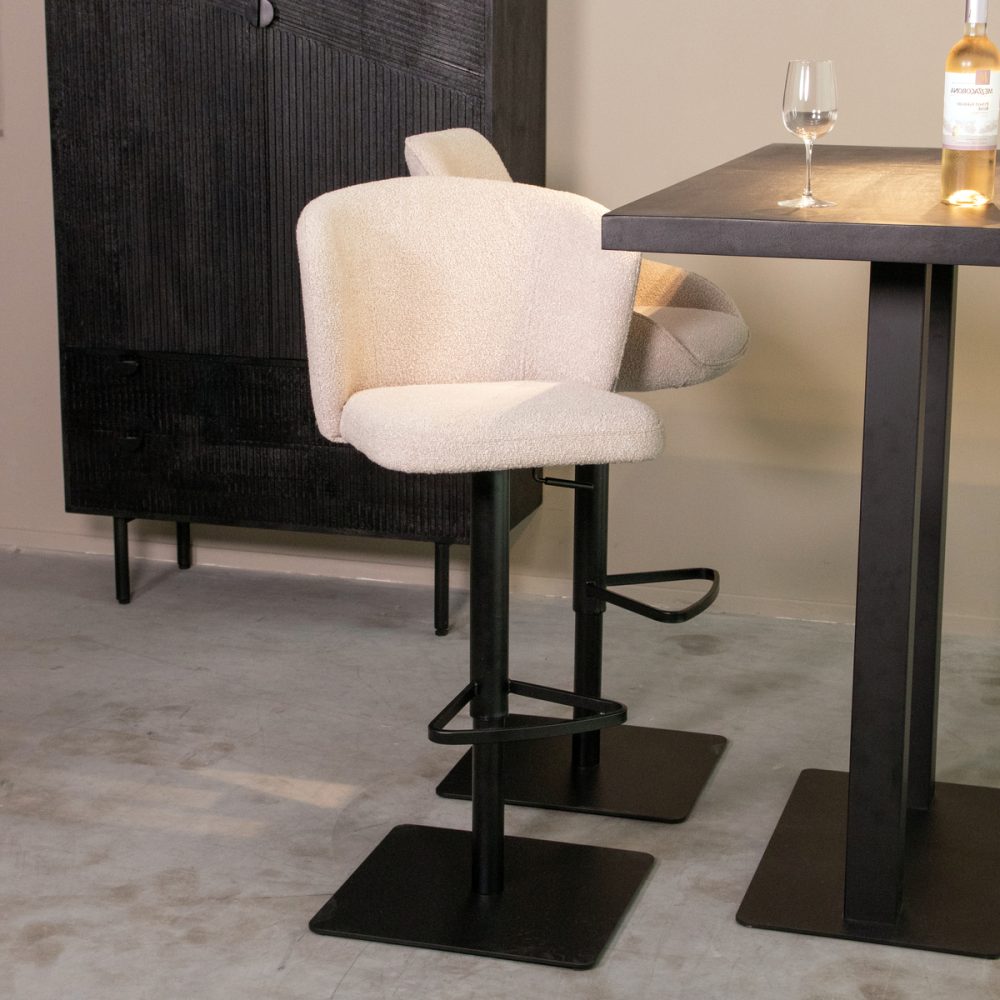 Barkruk Wave - Naturel - - Gaslift