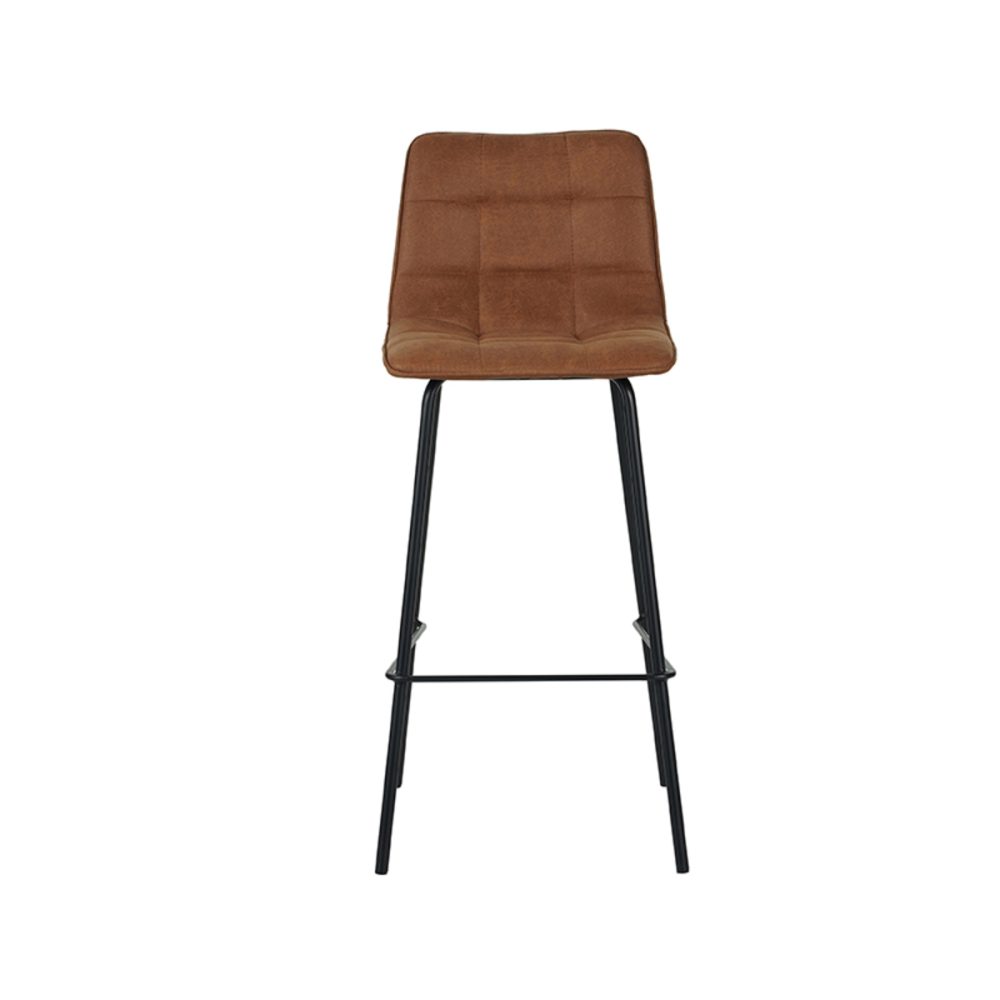 Eetkamerstoel Bistro - Cognac - Micro Suede - Hoog