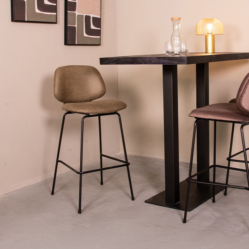 Barkruk Bello - Moss - - Hoog