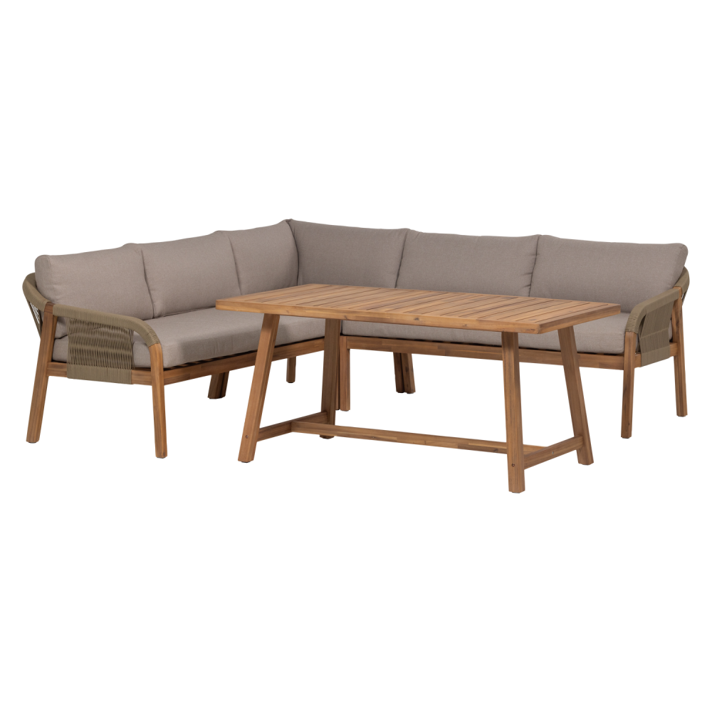 TARO TUIN LOW DINING LOUNGESET ACACIAHOUT NATUREL [fsc]