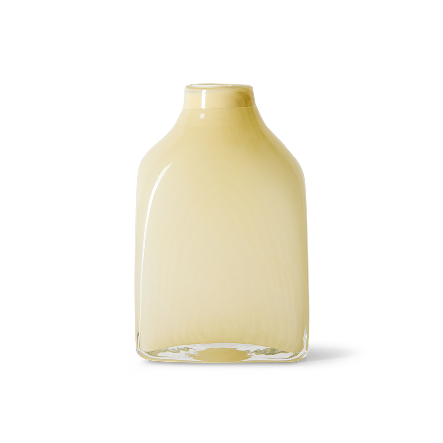 Atelier glass vase medium, cream
