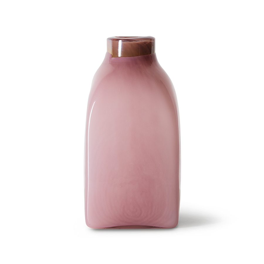 Atelier glass vase large, pink