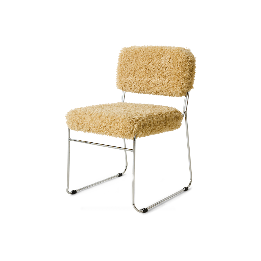 Endless dining chair: poodle, golden
