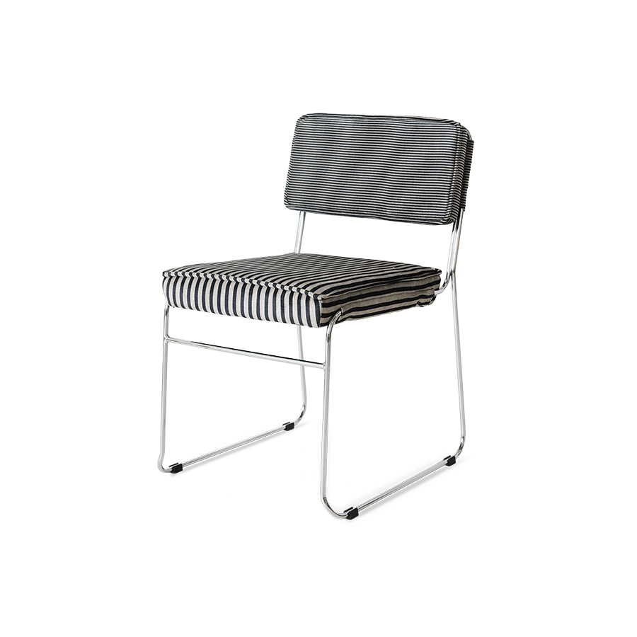Endless dining chair: stripe, monochrome