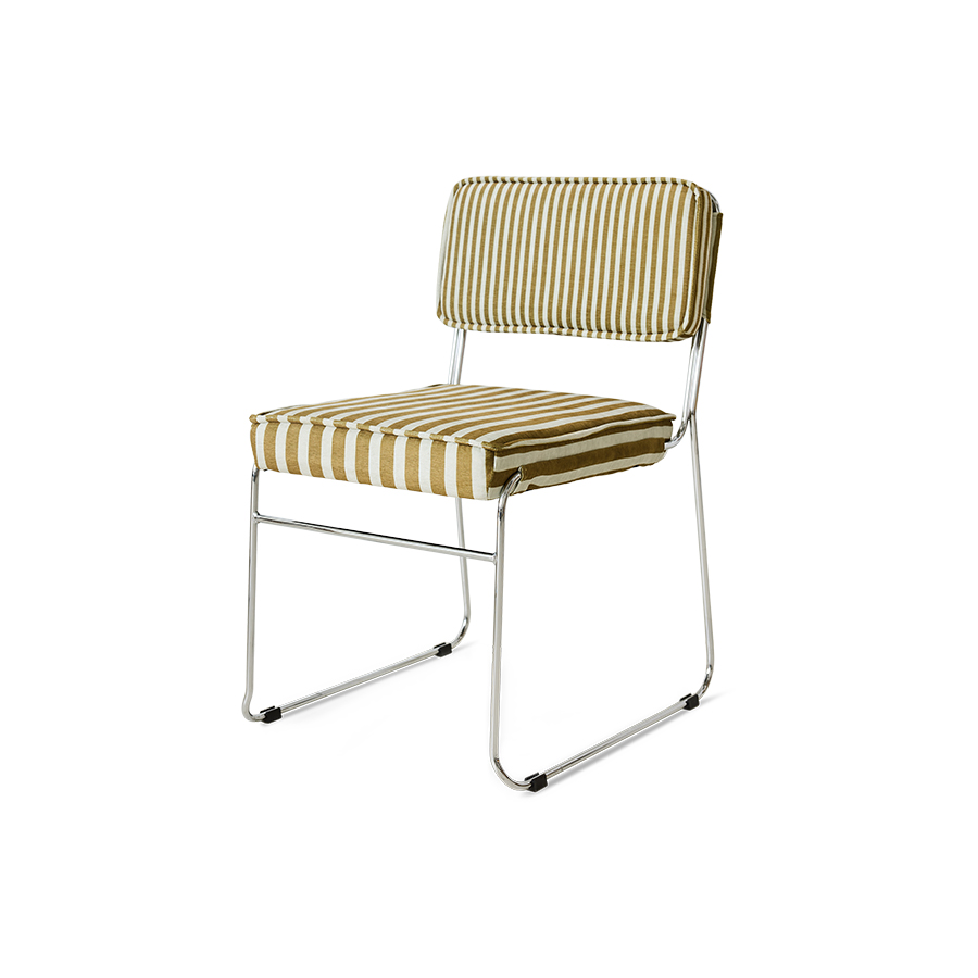 Endless dining chair: stripe, sunflower