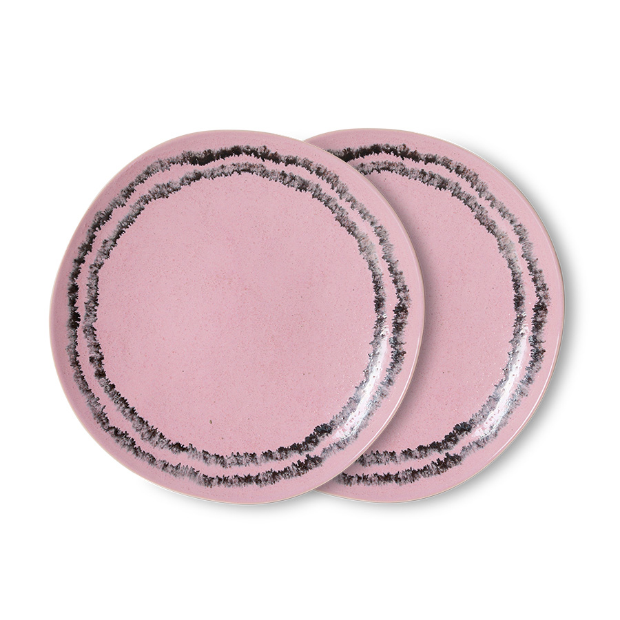 70s ceramics: side plate, bubble (set of 2)