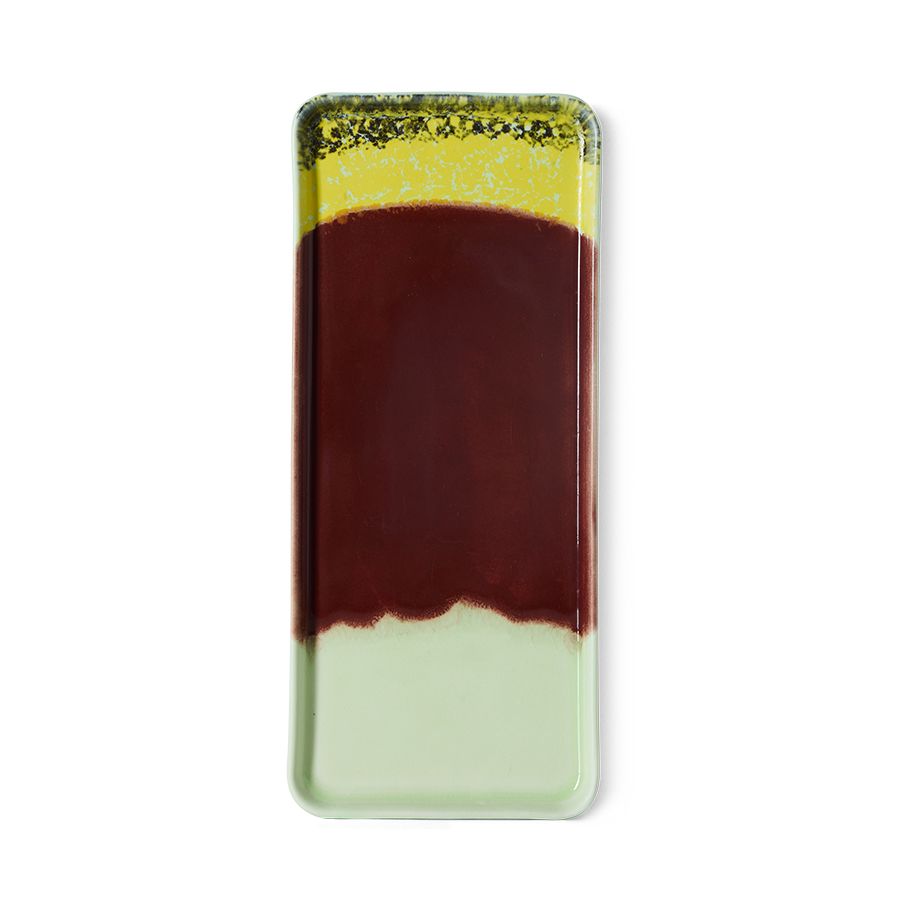 70s ceramics: cake tray, cherry