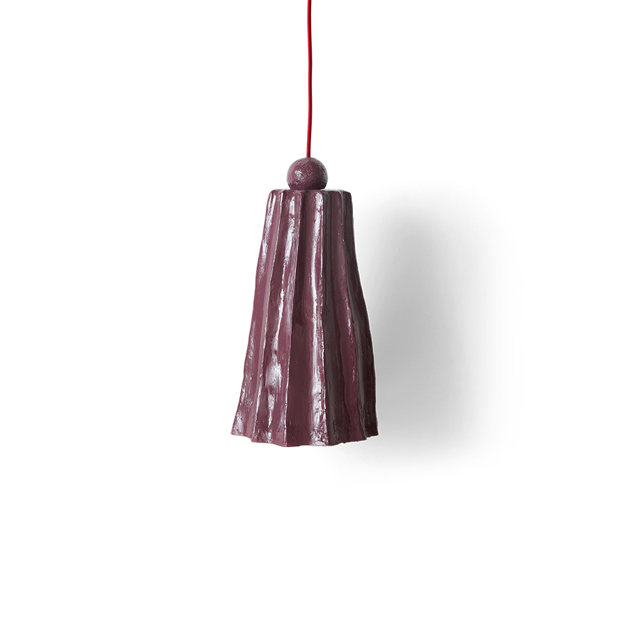 Flow pendant lamp, burgundy