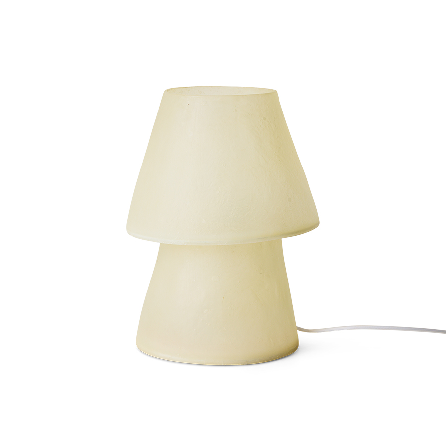 Glassfiber table lamp, off white