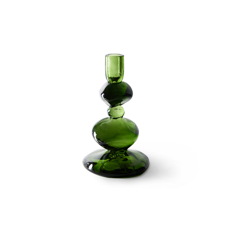 Nienke Sikkema for HKLIVING: candle holder medium, emerald