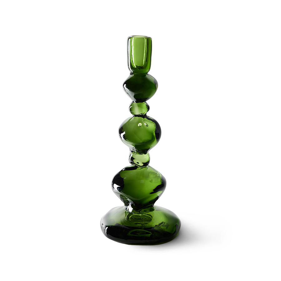 Nienke Sikkema for HKLIVING: candle holder large, emerald