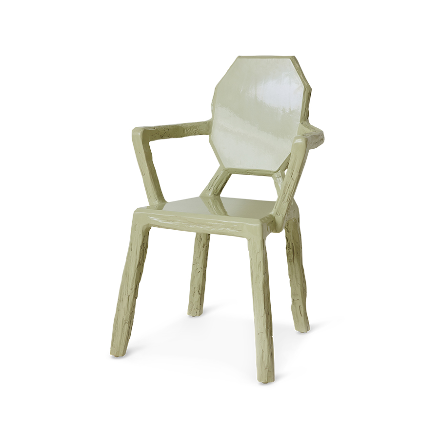 Teun Zwets for HKLIVING: medallion chair, seafoam
