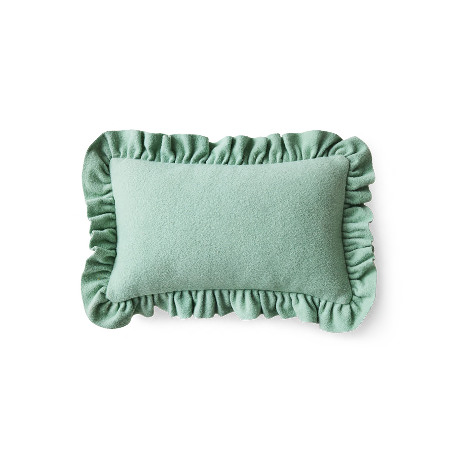 Felt cushion, mint (60x40cm)