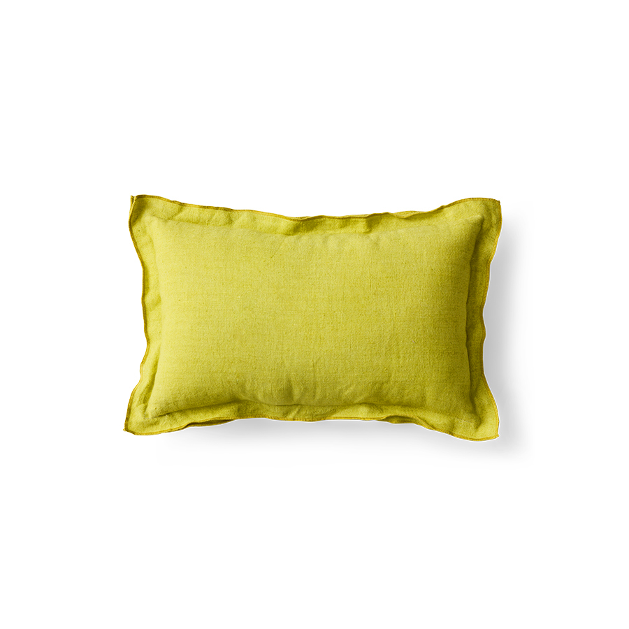 Linen cushion, lemongrass (50x30cm)