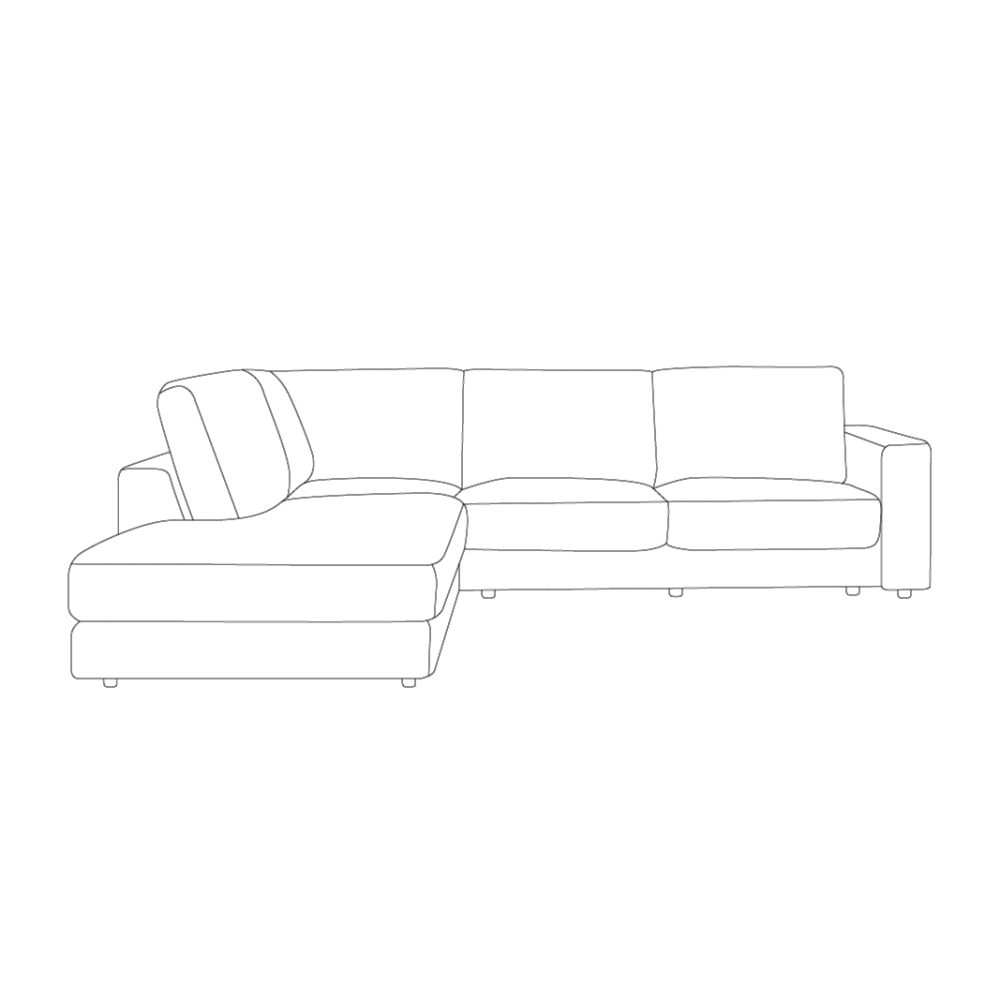 Hoekbank Valero - Taupe - Cremona