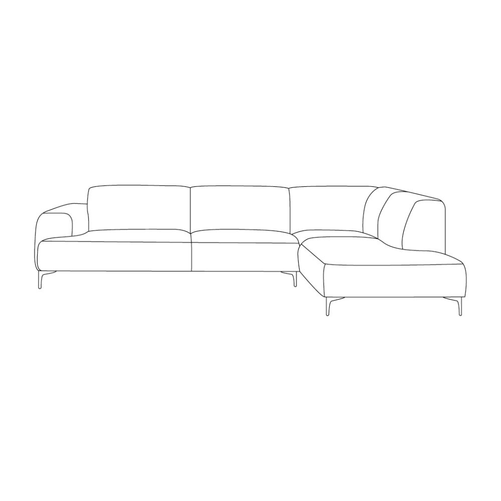 Hoekbank Merido - Naturel - Tresor