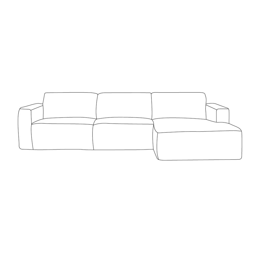 Hoekbank Kay - Taupe - Raven