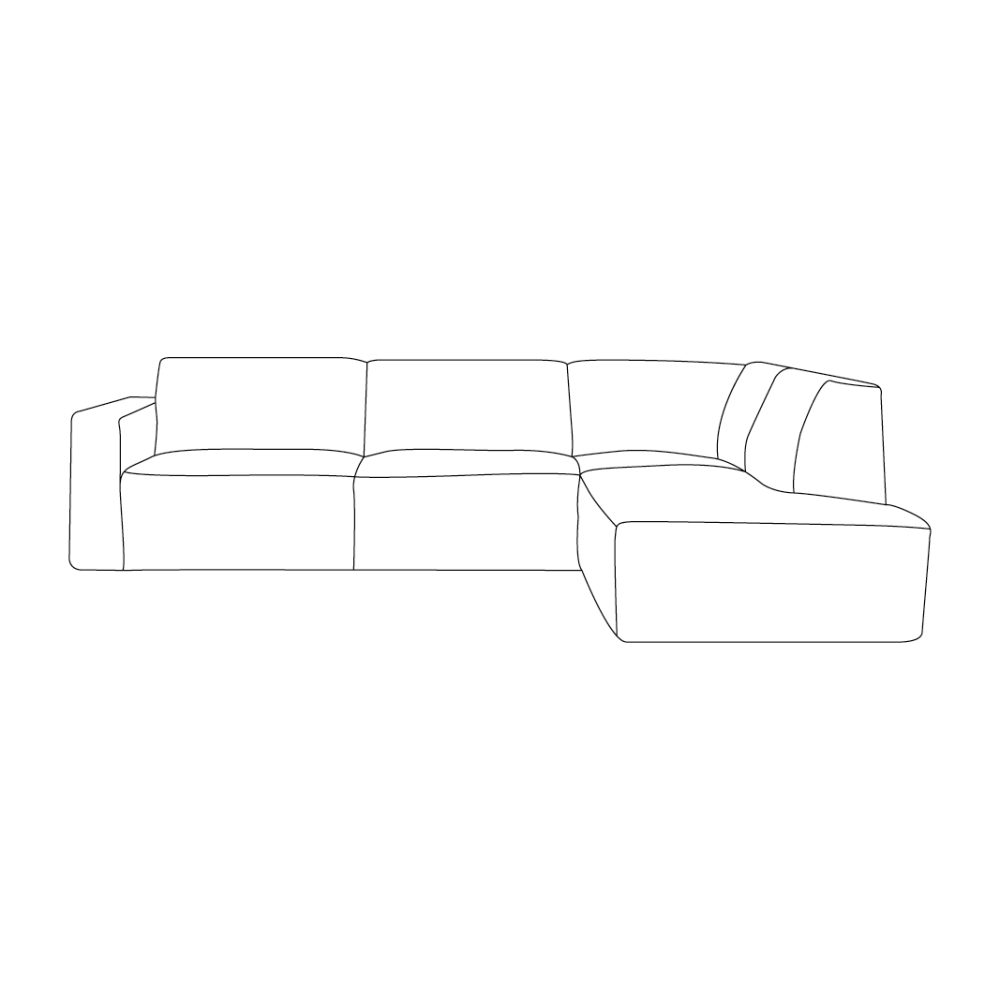 Hoekbank Kay - Naturel - Tresor