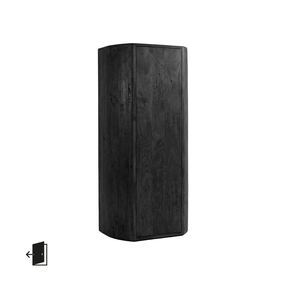 Bergkast Saya - Zwart - Mangohout