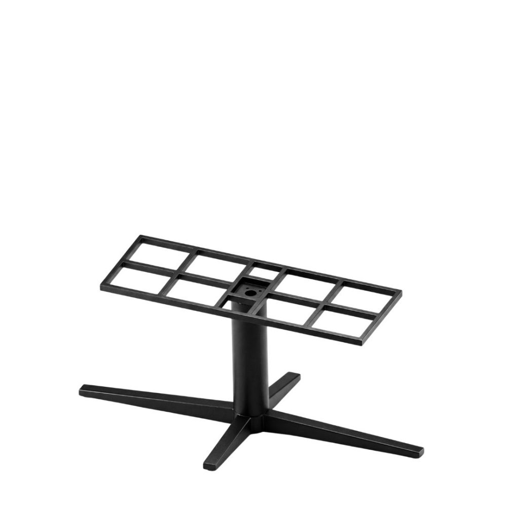 Eetkamertafel Kolom - Zwart - Metaal - Kolom L