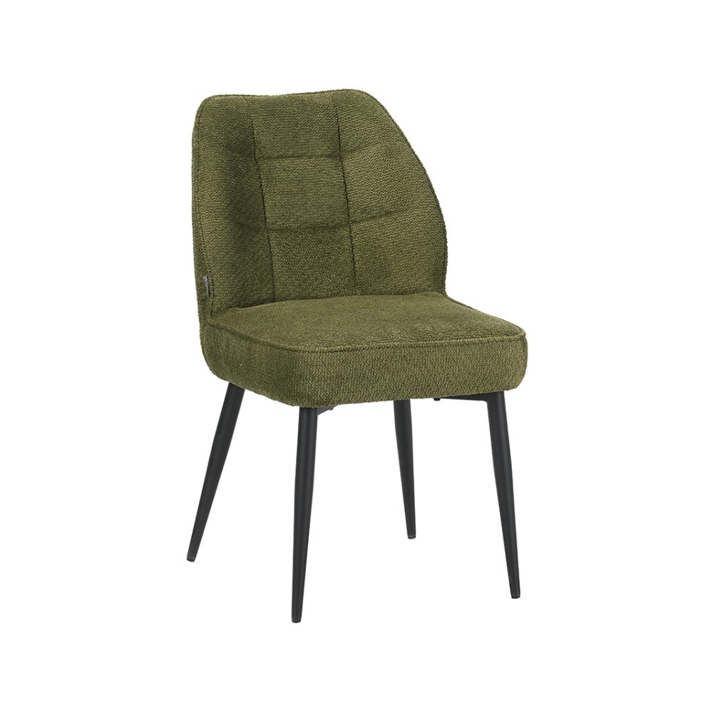 Eetkamerstoel Liam - Hunter - Egon - Zwart Metalen Frame