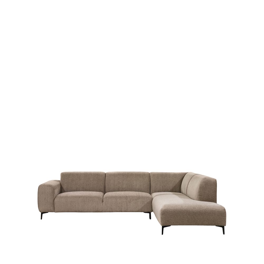 Hoekbank Merido - Taupe - Raven - Rechts Voorstaand