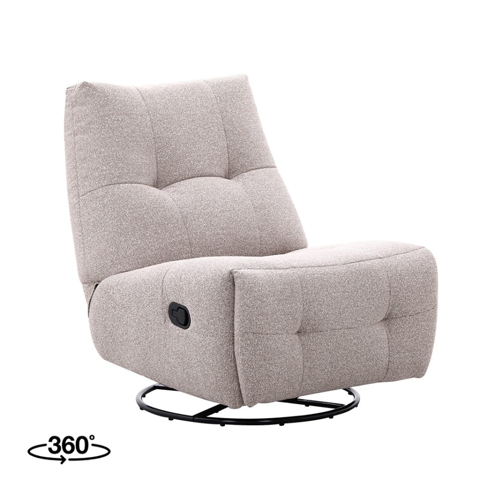 Fauteuil Reset Spot - Beige - Majestic Weave - Manueel Verstelbaar