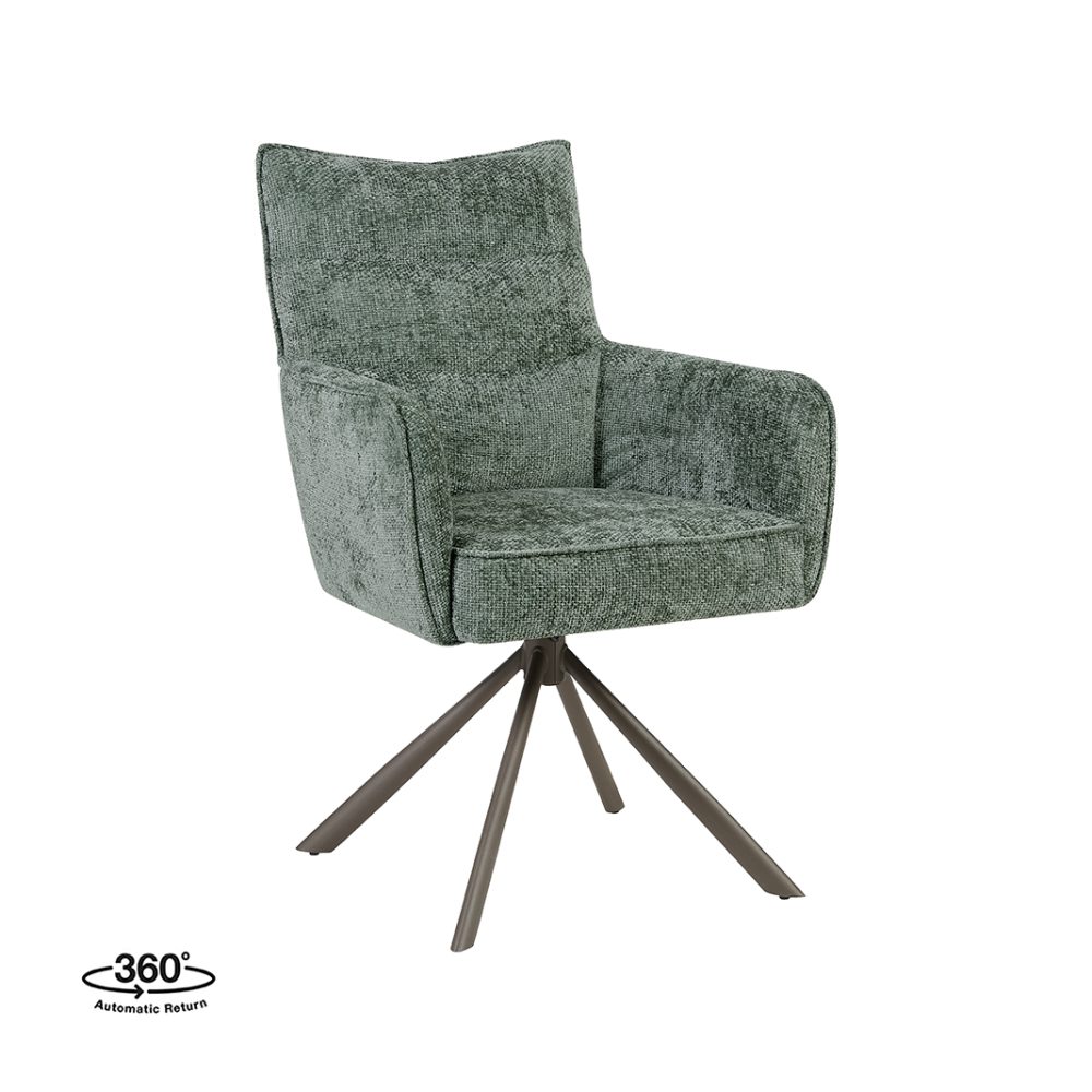 Eetkamerstoel Dubai - Hunter - Haga - Brons Metalen Frame