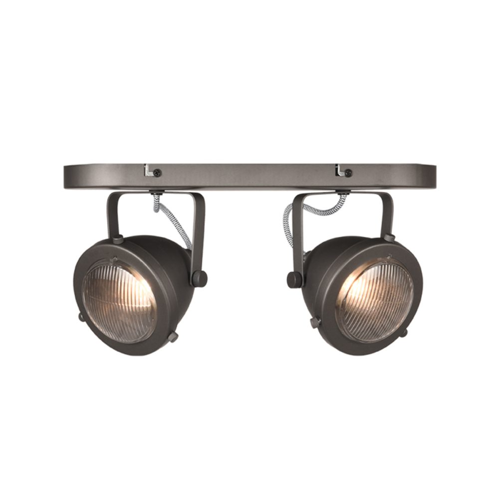 Spot Moto - Burned Steel - Metaal - 2-Lichts