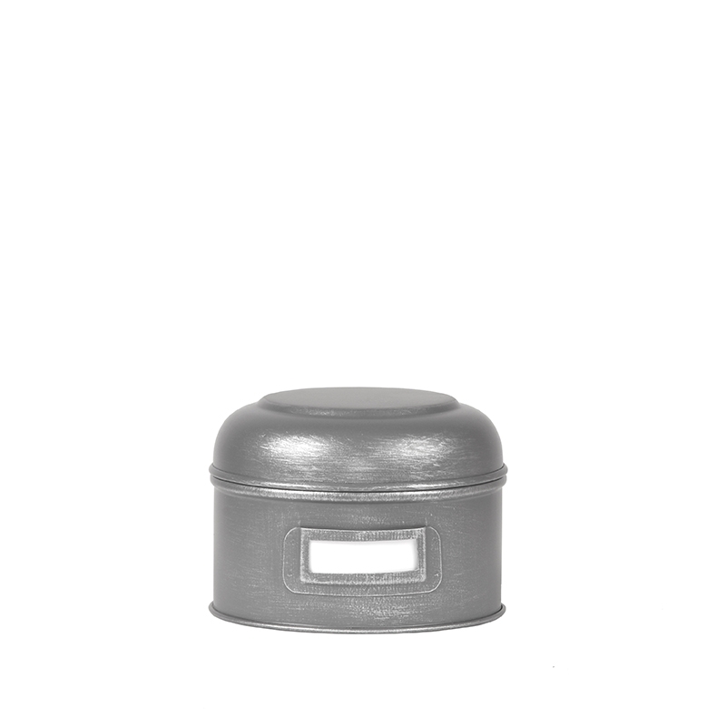 Opbergblik - Antiek Grijs - Metaal - S