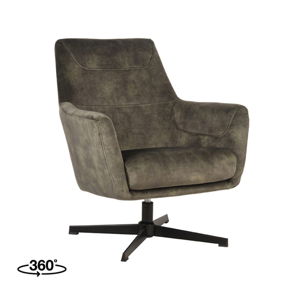 Fauteuil Toby - Hunter - Velours - One Size