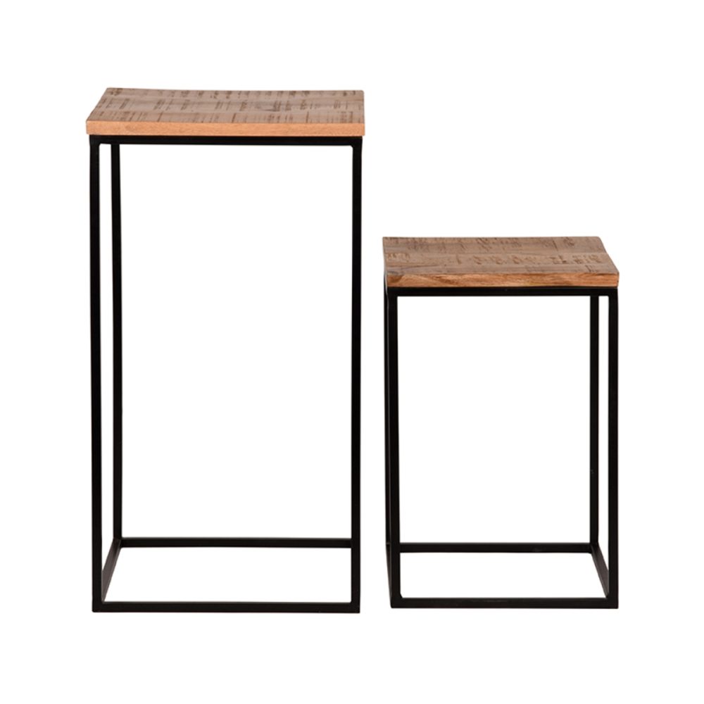 Bijzettafel Vintage - Rough - Mangohout - One Size