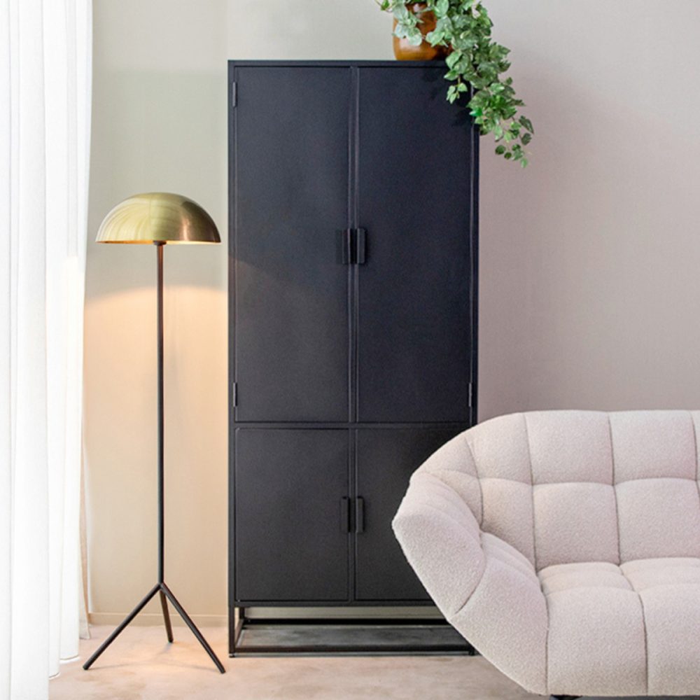 Bergkast Luff - Zwart - Metaal - SALE