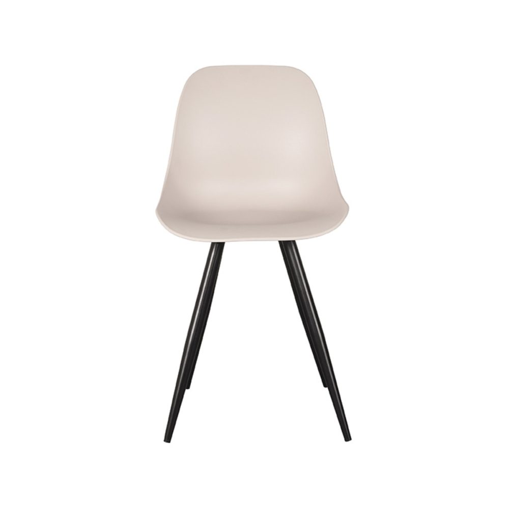 Eetkamerstoel Monza - Zand - PP - Zwart Metalen Frame
