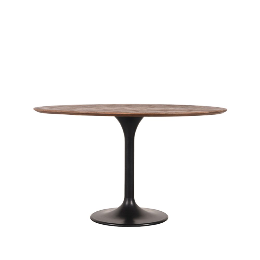 Eetkamertafel Otto - Espresso - Mangohout - 130 cm - Rond