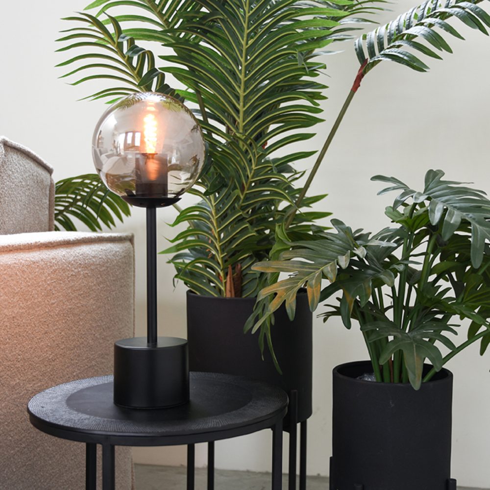 Tafellamp Fumo - Smoke - Glas - 1-Lichts