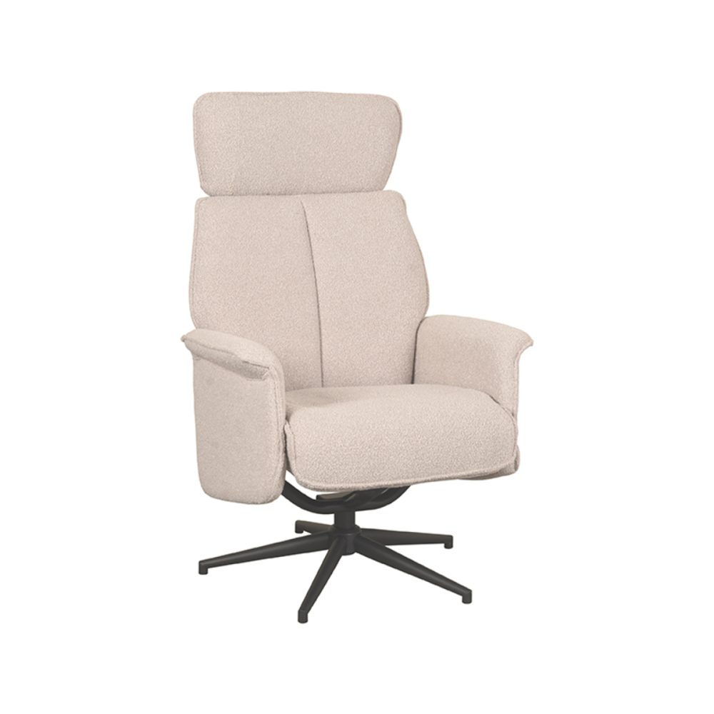Fauteuil Verdal - Naturel - Boucle - Excl. Hocker